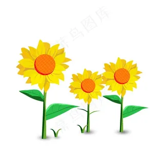卡通向日葵图片