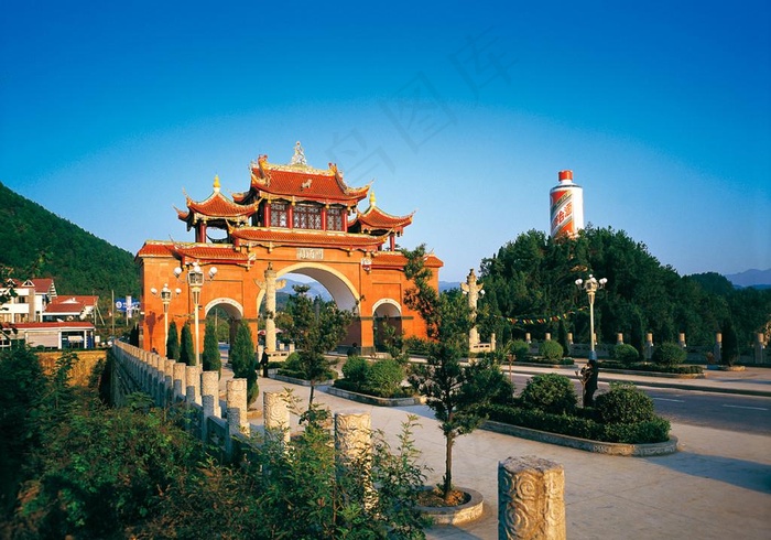国酒门图片