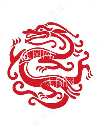 中国龙图腾矢量图免抠元素图片