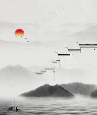 马头墙  中式 古典图片