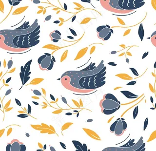 植物花纹背景图片