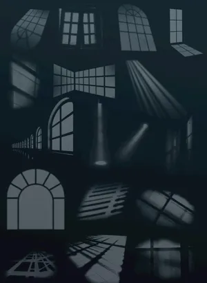 丁达尔光 光效 投影 分层图片