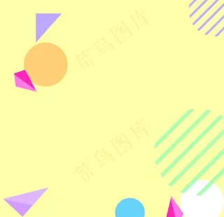 电商黄色元素卡通直通车背景图片