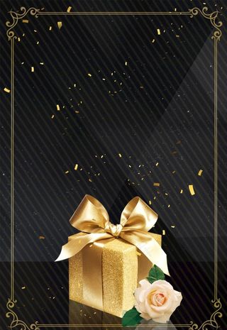 黑色礼物背景图片