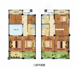 户型彩平图图片