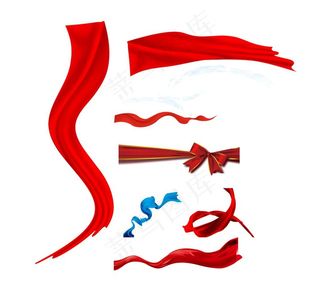 彩带丝带飘带素材图片