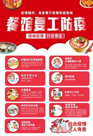 餐馆复工防疫图片