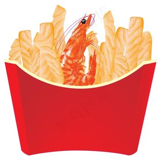 虾条 薯条图片