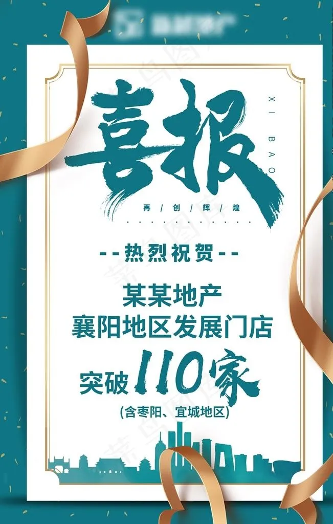 喜报图片(3543X5315(DPI:300))psd模版下载