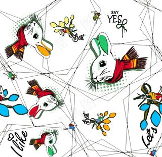 链条 豹纹 设计 大牌 图案图片