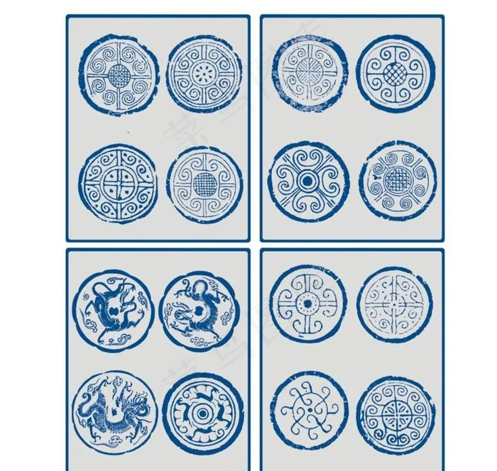 中国传统瓦当纹饰图片