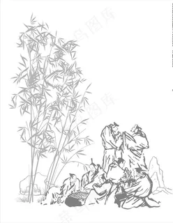 竹林七贤图片 竹林七贤图片