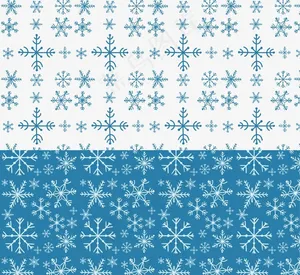 创意雪花纹无缝背景图片