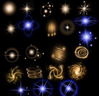 光效星光光晕炫光高光图片