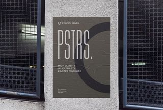 海报单张样机  海报样机设计图片