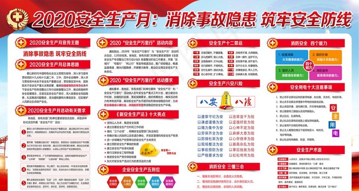 2020安全生产月海报图片(9449X5315(DPI:300))psd模版下载