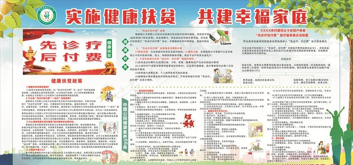 2019健康扶贫版报图片(2500X1250)cdr矢量模版下载