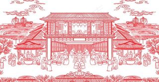 古街道 古元素图片