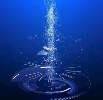 蓝色AI智能炫酷冲破科技感背景图片 蓝色AI智能炫酷冲破科技感背景图片