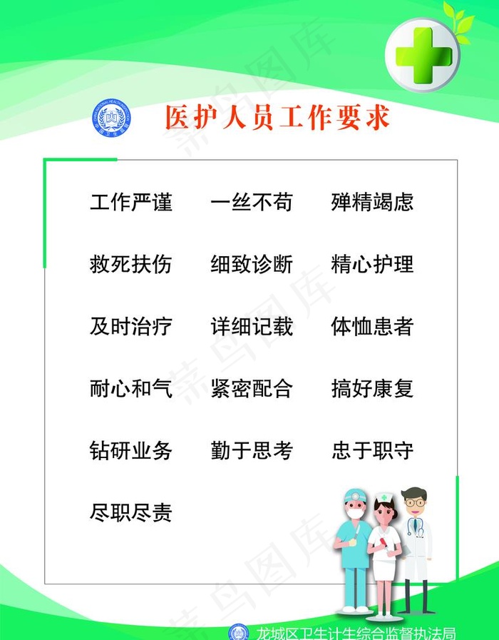 医护人员工作要求图片