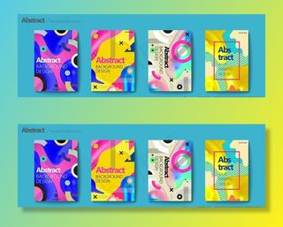 时尚彩色海报背景图片