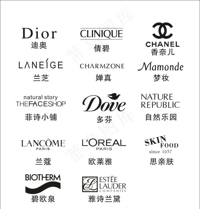 化妆品牌logo图片