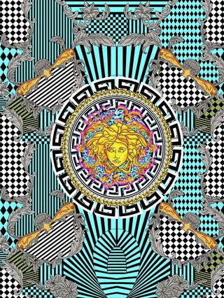 大牌 方巾 丝巾 豹纹 链条图片