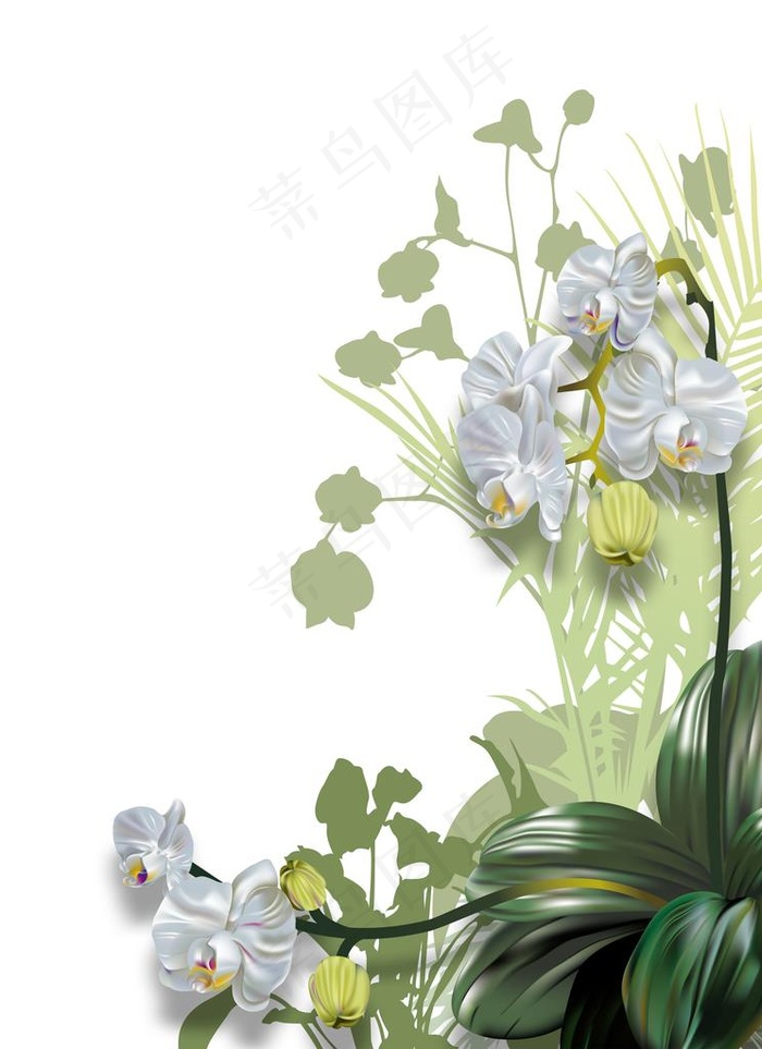 花图片psd模版下载