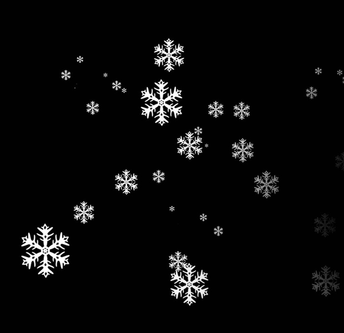 卡通装饰冬季雪花元素图片