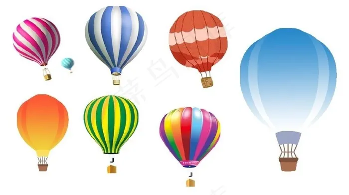 热气球图片cdr矢量模版下载