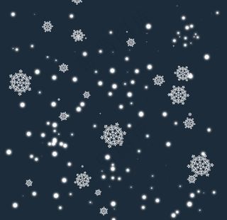 冬季飘雪雪花图片