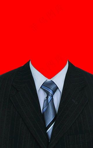 西装证件照模板图片