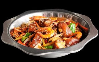 干锅猪蹄虾图片