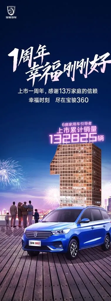 宝骏360家用MPV图片(2000X5000(DPI:150))psd模版下载