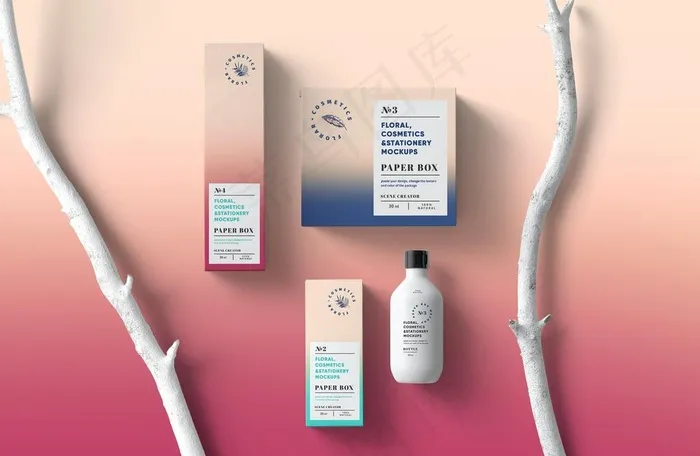 化妆品样机图片(2237X1526(DPI:72))psd模版下载