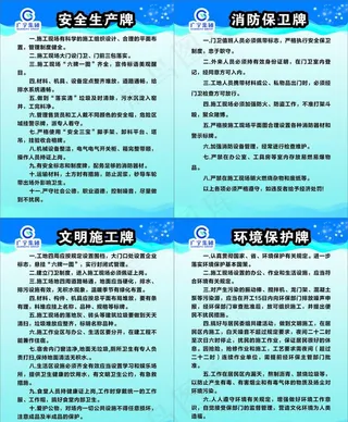 展板 五牌一图图片