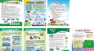 防溺水展板图片