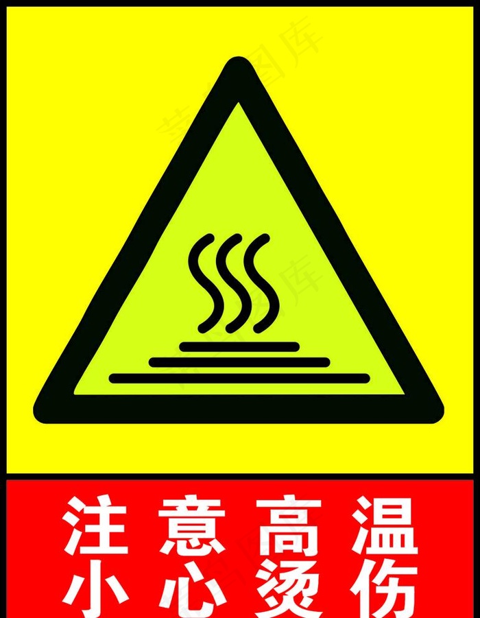 注意高温小心烫伤图片cdr矢量模版下载