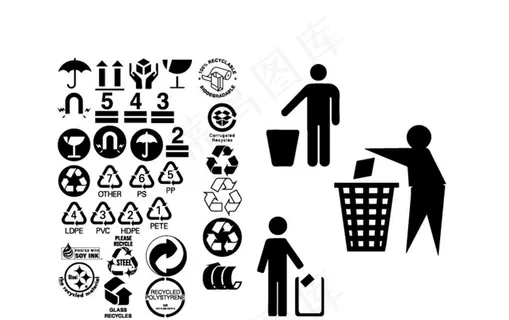 环保 小人 标志图片