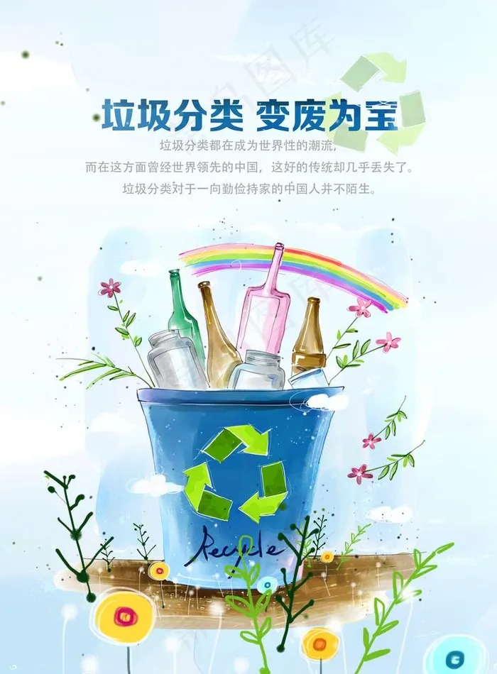 垃圾分类变废为宝图片素材(2953X4134(DPI:300))psd模版下载