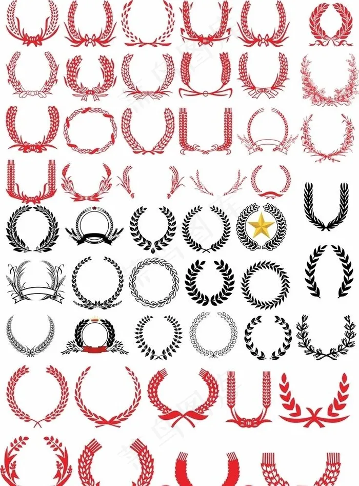 麦穗图片cdr矢量模版下载