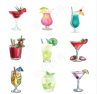 02手绘饮品果汁图图片