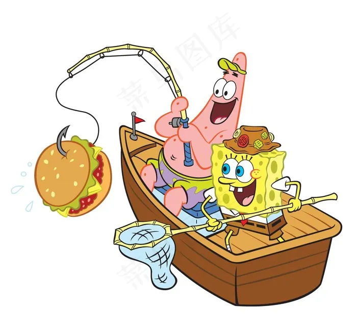 海绵宝宝 派大星图片ai矢量模版下载