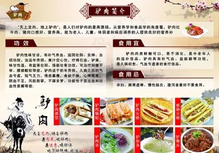 驴肉展板图片