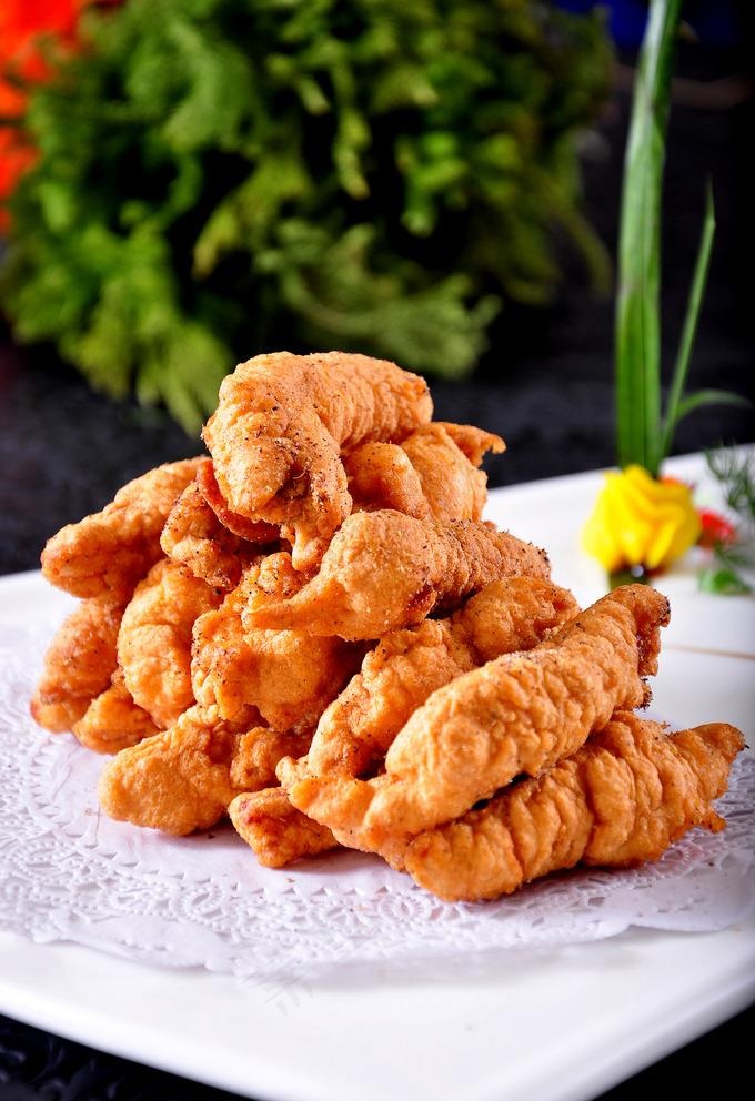 现炸小酥肉图片