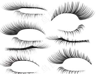 高清PSD睫毛图片
