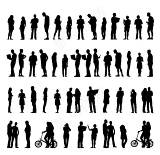 商务人物剪影图片