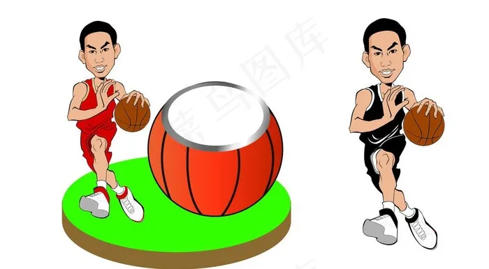 姚明肖像 烟灰缸 CBA 篮球图片ai矢量模版下载