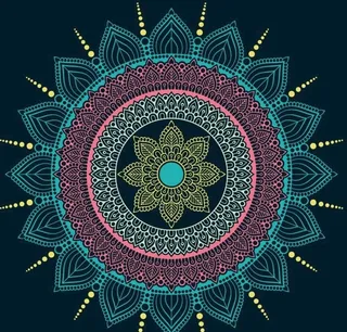 民族花纹背景图片