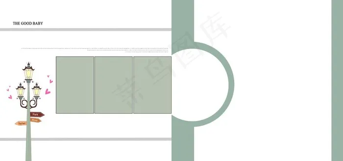 儿童摄影相册模板字母图片psd模版下载